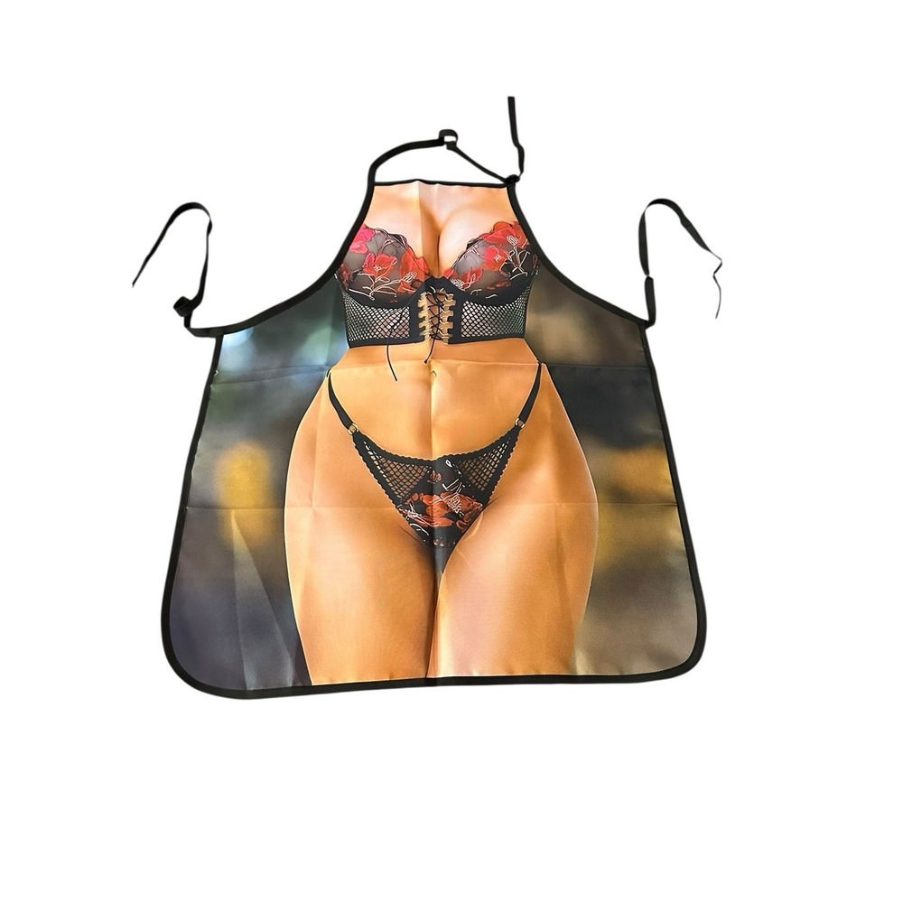 NEW novelty adult ONE SIZE apron full coverage funny SEXY WIFE LADY